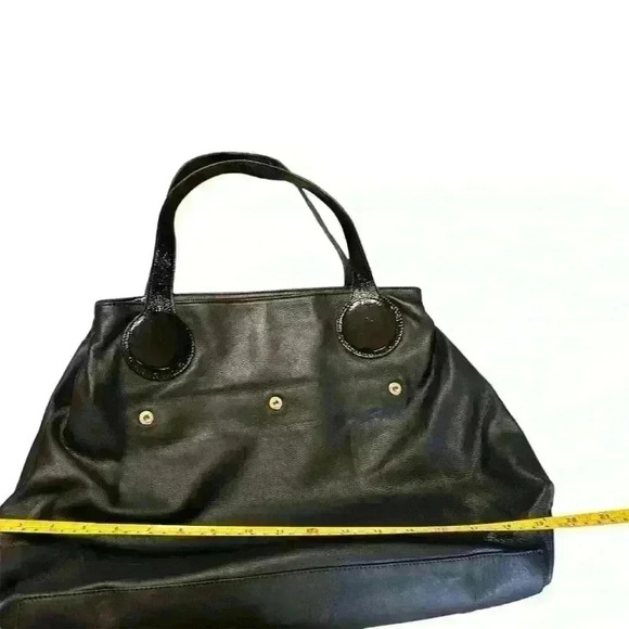 Goldenbleu‎ black patent leather convertible purse - Picture 10 of 12